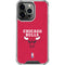 NBA Chicago Bulls Red Distressed iPhone 15 Pro Clear Case